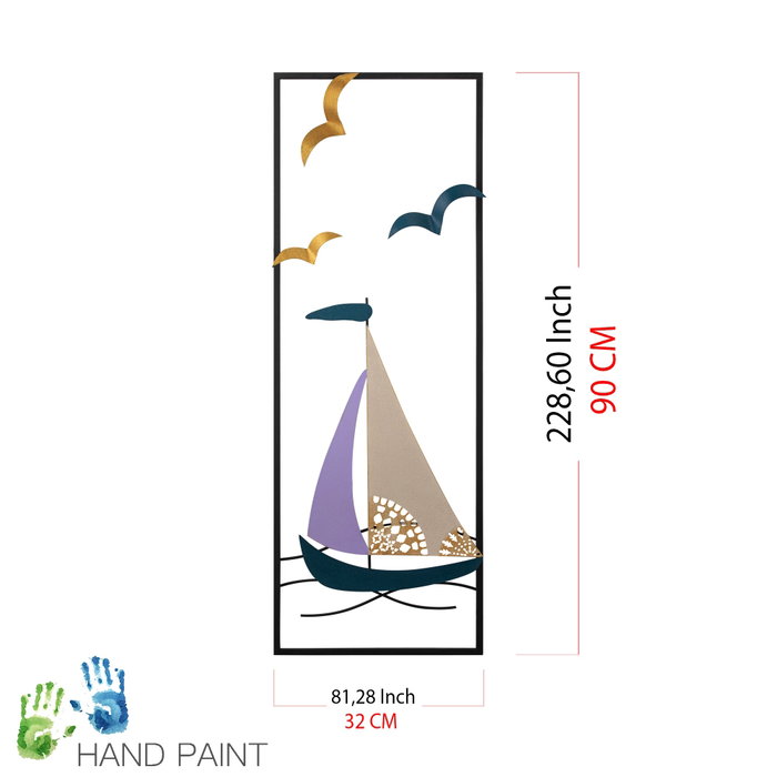 Wallity Port de Cannes - 1 Accesorio Decorativo de Metal Multicolor Wallity Port de Cannes - 1 Accesorio Decorativo de Metal Multicolor